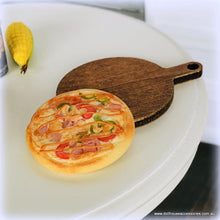 Pizza on Wooden Pizza Board - Miniature
