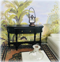 Black Hallway Console Table - Miniature