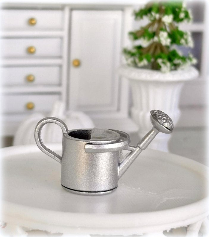 Dollhouse Silver watering can