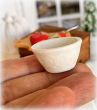 Dollhouse farmhouse white baking bowl 