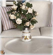 REutter porcelain white gold sugar bowl