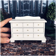 White Apothecary-Style 9 Drawer Cabinet - Miniature