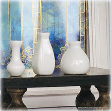 Modern White Vases - Set of 3 - Miniature