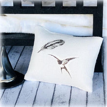 Cushion - Bird and Feather - Miniature