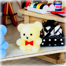 Dollhouse Yellow Flocked toy bear Santa's workshop