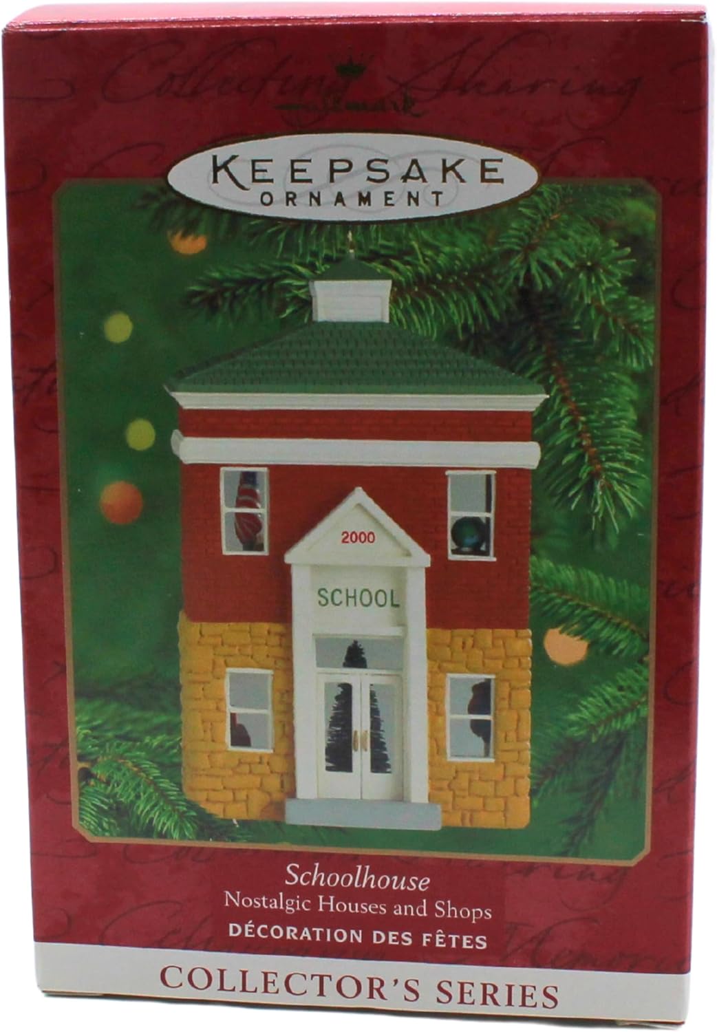 Hallmark Christmas ornaments Nostalgia shops and houses Schoolhouse