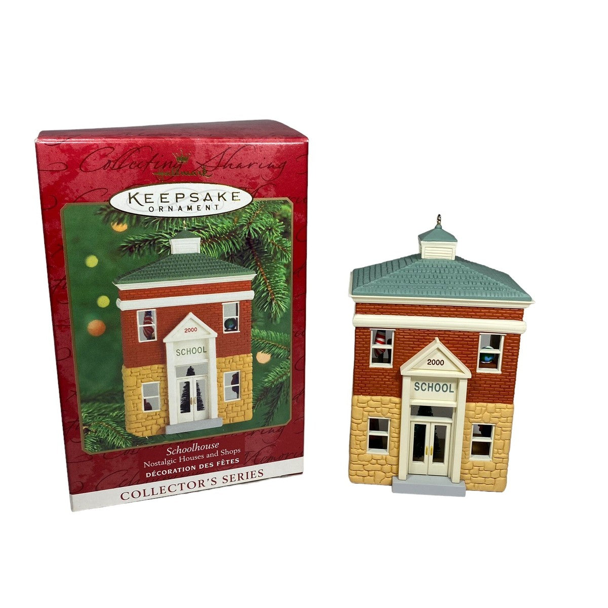 Hallmark Christmas ornaments Nostalgia shops and houses Schoolhouse