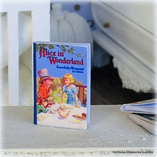 Dollhouse mini Alice in wonderland book