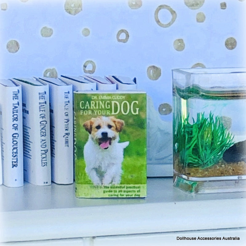 Dollhouse Dog Book Miniature
