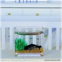 Dollhouse fish tank rectangle pet