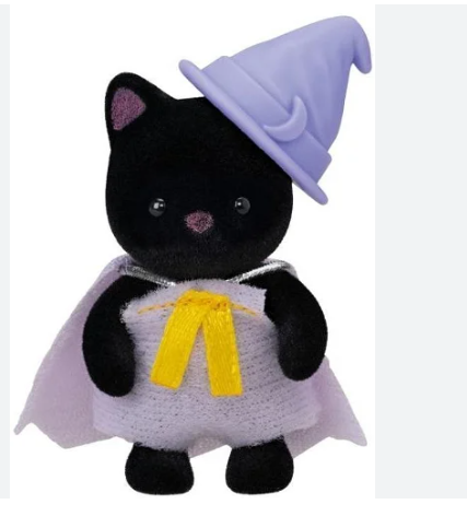 Sylvanian Families Midnight Cat in Witch Costume - Magical Series