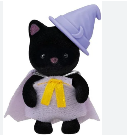 Sylvanian Families Midnight Cat in Witch Costume Magical Series Dollhouse Accessories Australia