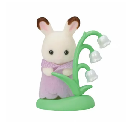 Sylvanian Families Baby Rabbit with Lily of the Valley Accessory - Forest Series - #7