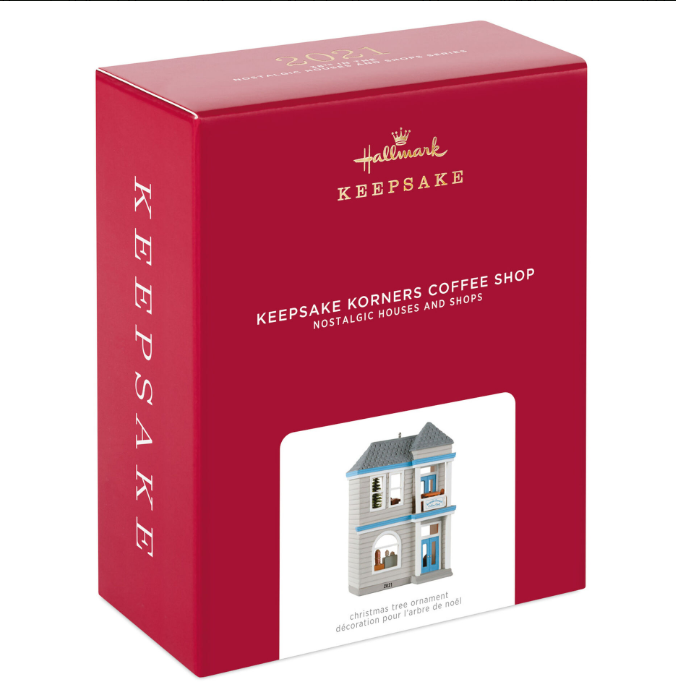 Hallmark Nostalgia Keepsake Korners Coffee Shop - 9cm high
