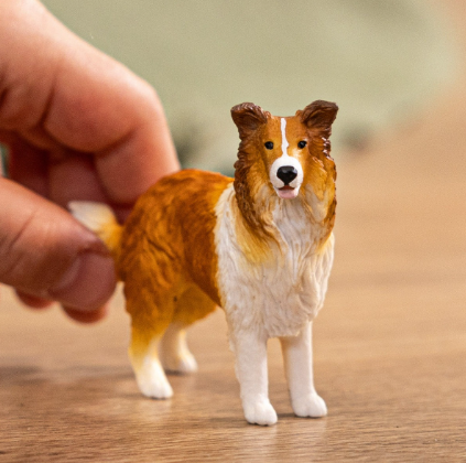 Schleich Orange Border Collie