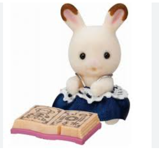 Sylvanian Families Chocolate Rabbit with Spell Book - Magical Series