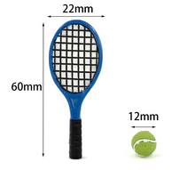 Tennis Racquet and Ball - Miniature