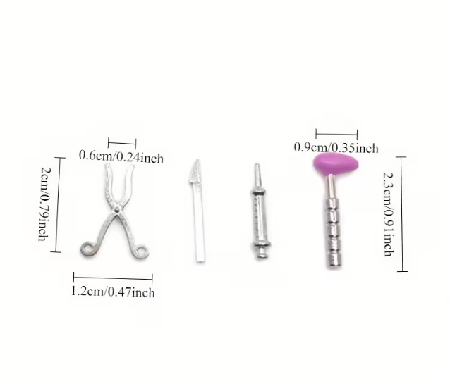 Medical Instruments - Set of 5 - Miniature