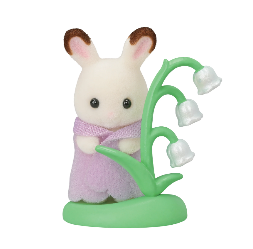 Sylvanian Families Baby Rabbit with Lily of the Valley Accessory - Forest Series - #7