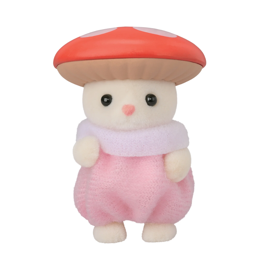 Sylvanian Families Baby Silk Cat in Mushroom Costume - Forest Series - #2
