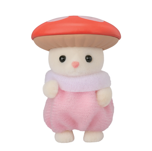 Sylvanian Families Baby Silk Cat in Mushroom Costume - Forest Series - #2