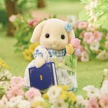 Sylvanian Families Blossom Garden set with 2 Flora Rabbits