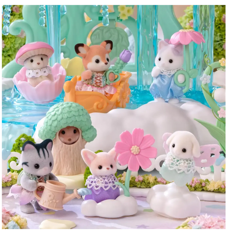 Sylvanian Families Blooming Baby Friends - All 8 Figures in the series