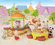 Sylvanian Families Hamburger Stand with Latte Cat Father