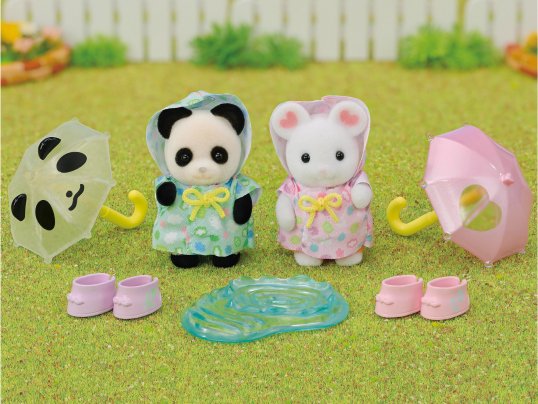 Sylvanian Families Nursery Friends Rainy Day Duo
