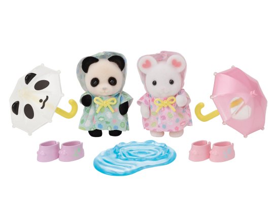 Sylvanian Families Nursery Friends Rainy Day Duo