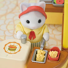 Sylvanian Families Hamburger Stand with Latte Cat Father