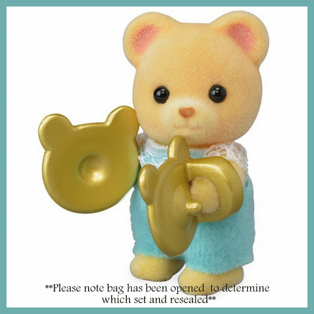 Sylvanian Families Bear with Cymbals - Band Series