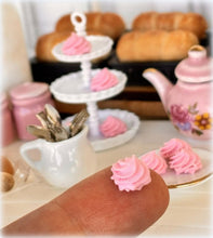 Dollhouse Miniature pink sweet meringues