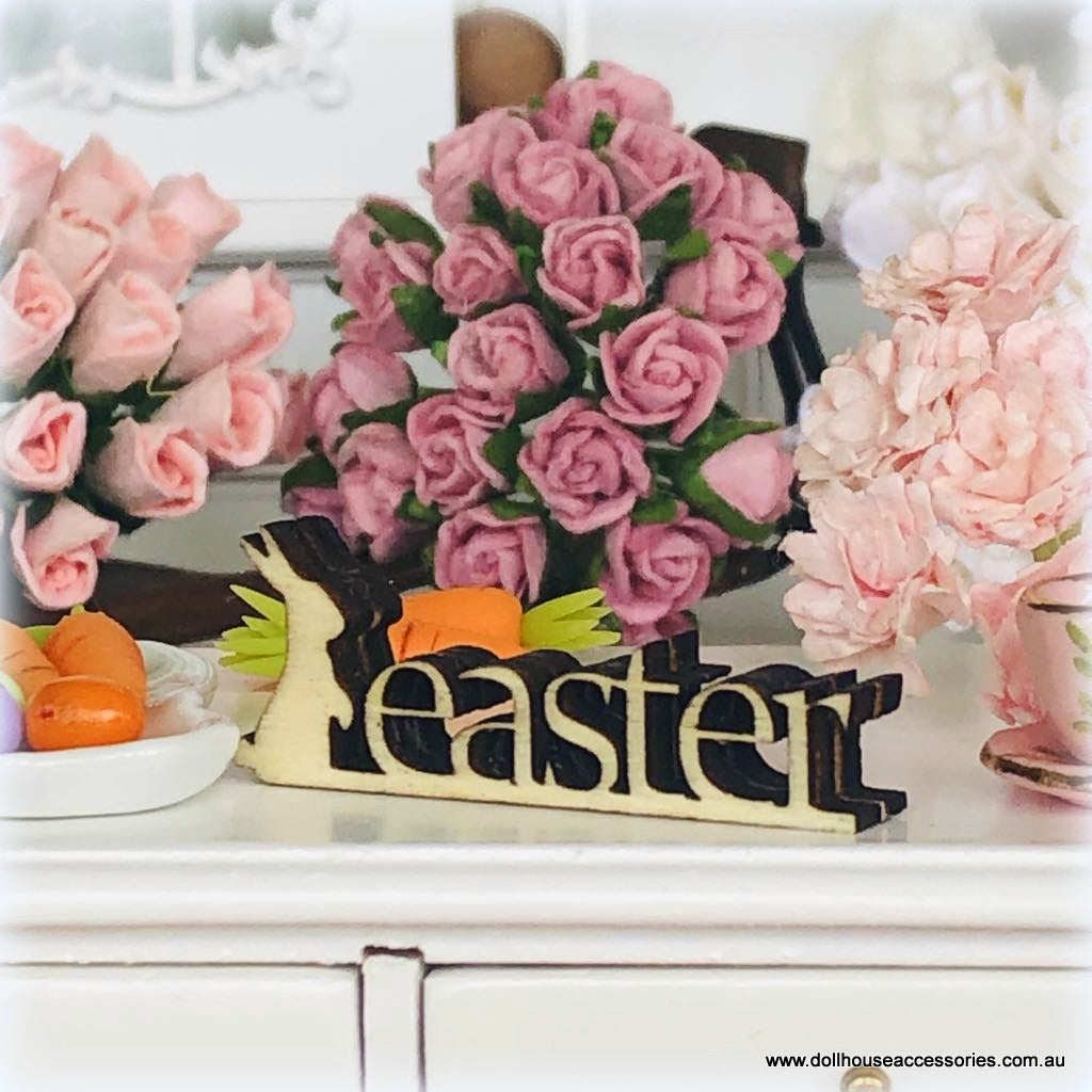 Easter Words Ornament - Unpainted - Miniature