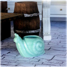 Mint Snail Planter Pot - Miniature