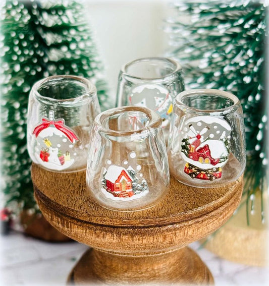 Christmas Jars - set of 4 - Miniature