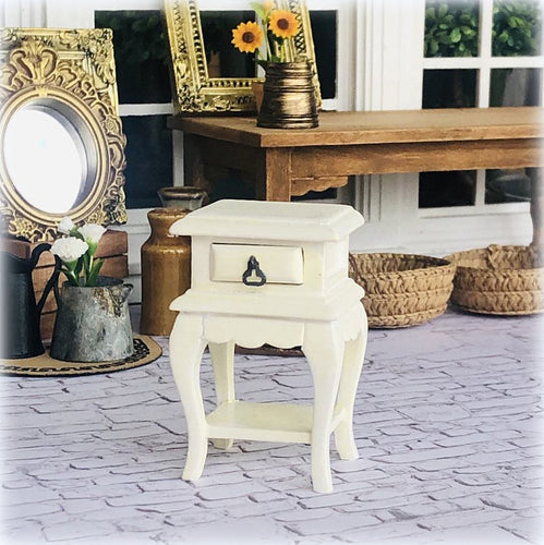 Dollhouse French STyle Cream Bedside Table