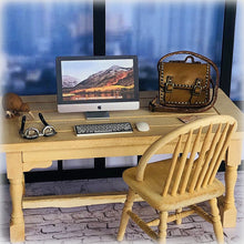Dollhouse desktop computer with keyboard