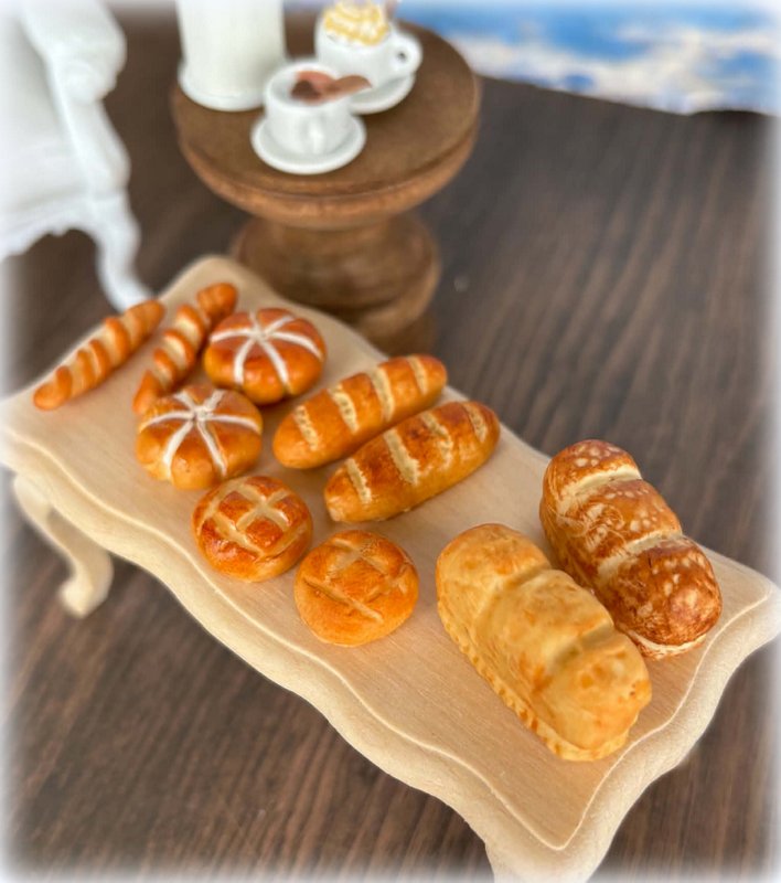 Bread - 10 pieces -  Miniature