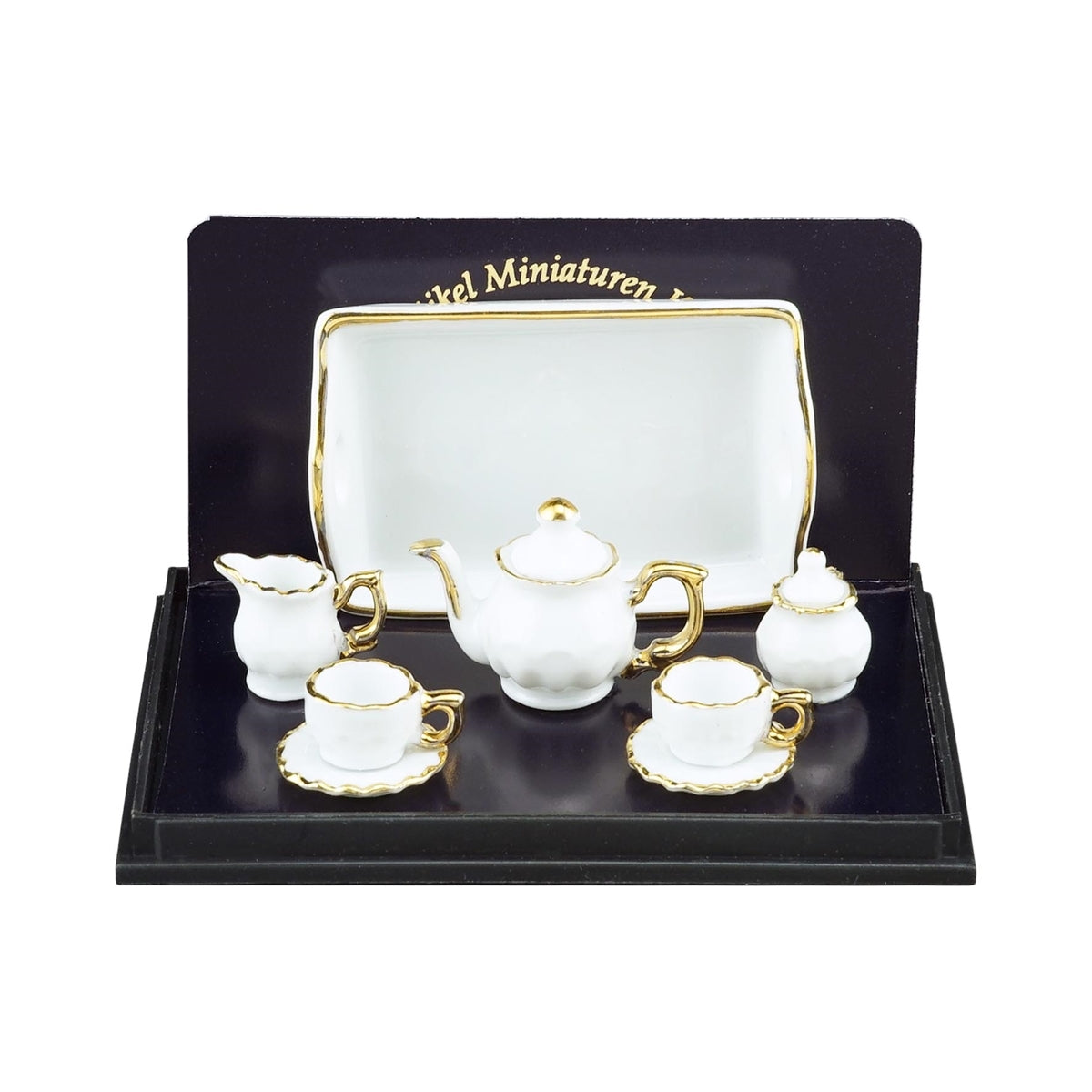 Reutter porcelain baronesse white tea set gold
