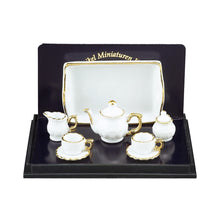 Reutter porcelain baronesse white tea set gold