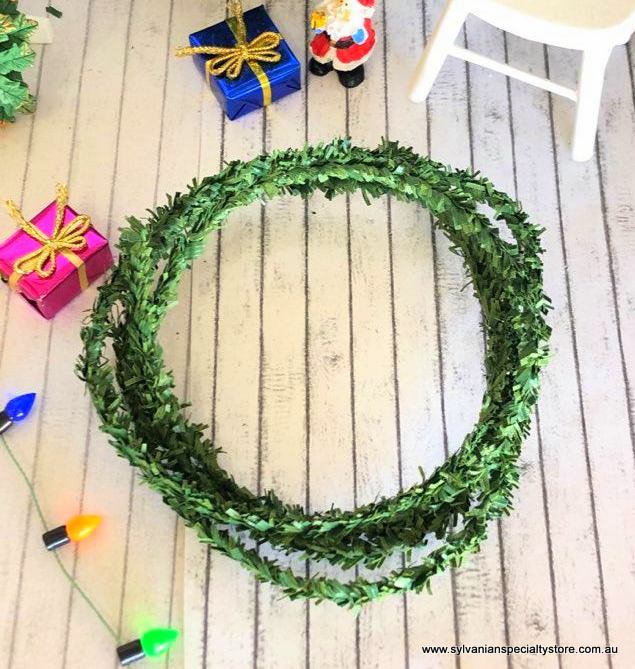 Dollhouse Christmas miniature pine garland
