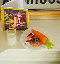Dollhouse miniature Cookie plate for Santa Christmas Eve
