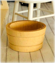 Miniature Wooden tub farmhouse dollhouse