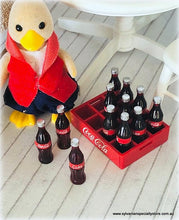 Coca Cola Bottles in Crate - 12- Miniature