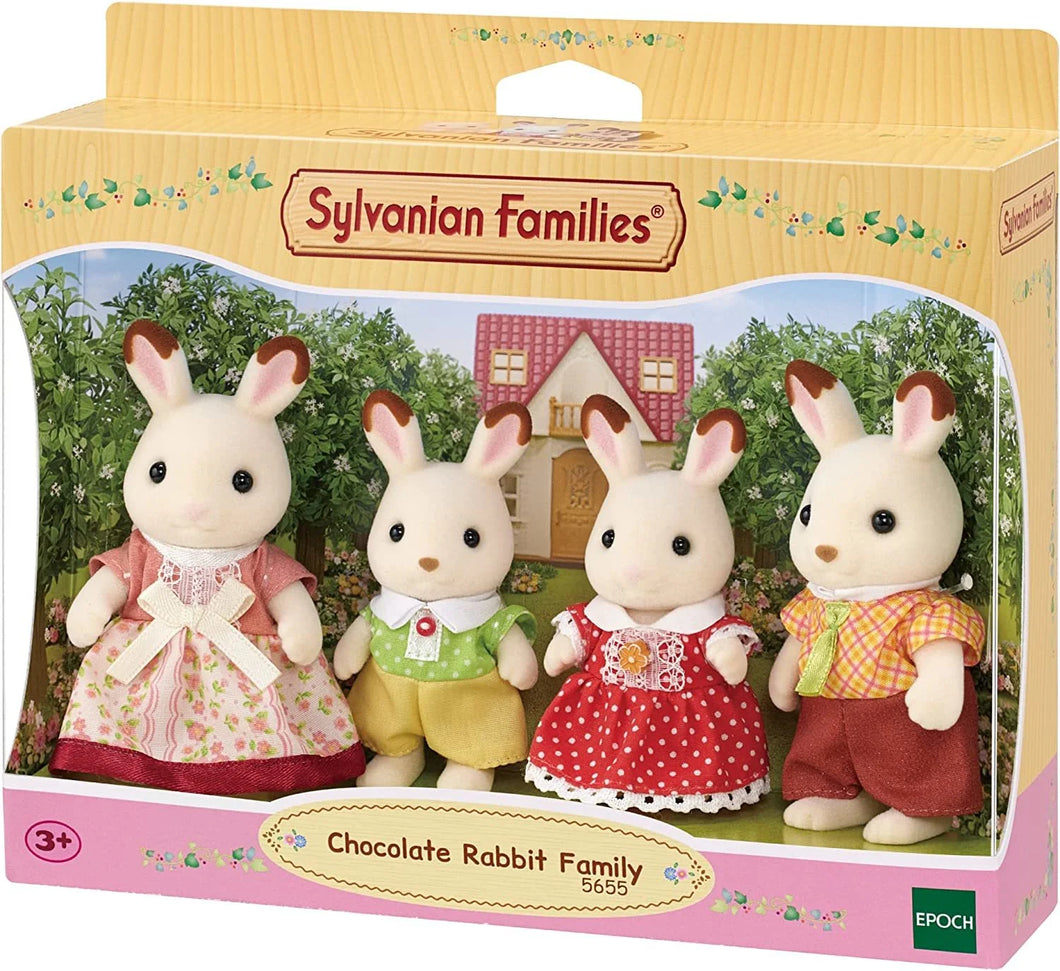 Sylvanian Families New Chocolate Rabbit Family 2023 Dollhouse