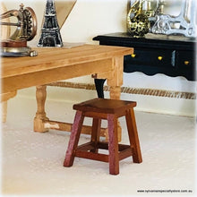 Dollhouse furniture wooden stool