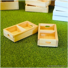 Wooden Soda Crates pair Dollhouse miniature