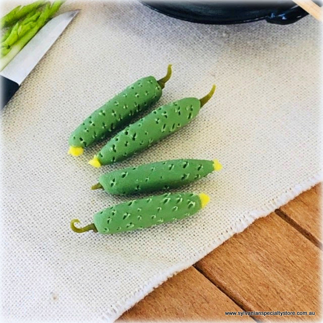 Cucumbers  x 4 - Miniature