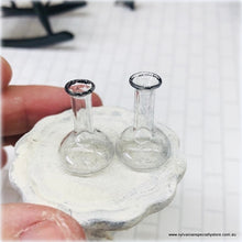 Dollhouse Glass Chemist flasks apothecary